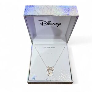 Beautiful Minnie Mouse-inspired necklace featuring an "M" pendant